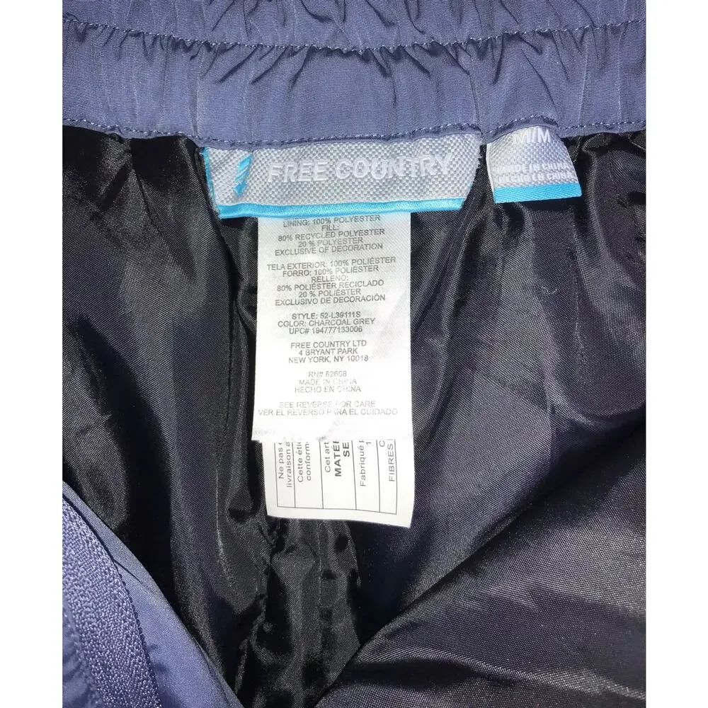 Free Country Snow Pants Men’s Medium Navy Blue Winter Outdoor Utility Casual